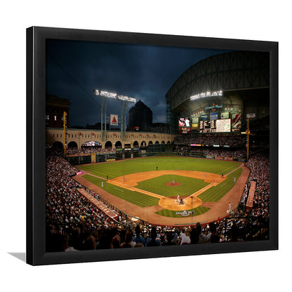 Minute Maid Park Stadium, Stadium Canvas, Sport Art, Gift for him, Framed Art Print Wall Decor, Picture Framed