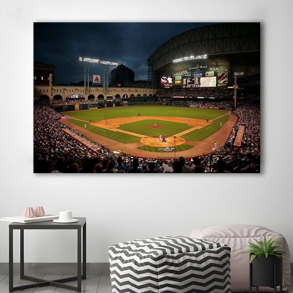 Minute Maid Park Stadium, Stadium Canvas, Sport Art, Gift for him, Man Cave Decor, Art Print, Canvas Print Wall Art