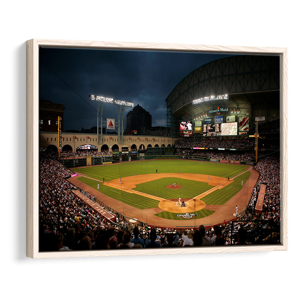 Minute Maid Park Stadium, Stadium Canvas, Sport Art, Framed Canvas Print Wall Art, Floating Frame