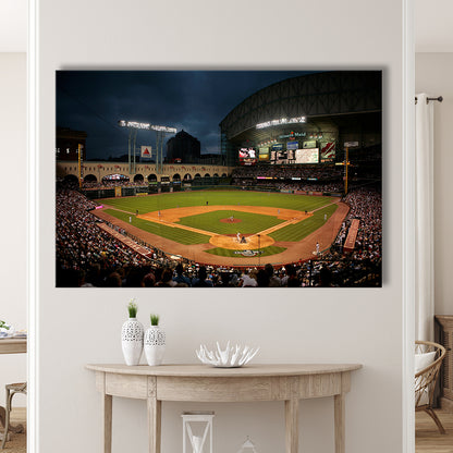 Minute Maid Park Stadium, Stadium Canvas, Sport Art, Gift for him, Man Cave Decor, Art Print, Canvas Print Wall Art