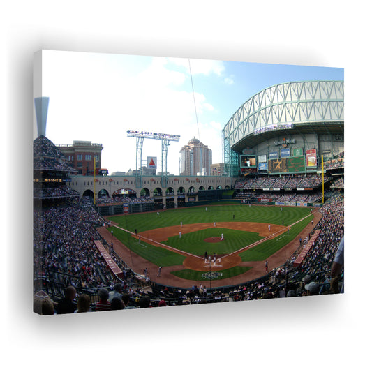 Minute Maid Park in Houston, Stadium Canvas, Sport Art, Gift for him, Man Cave Decor, Art Print, Canvas Print Wall Art