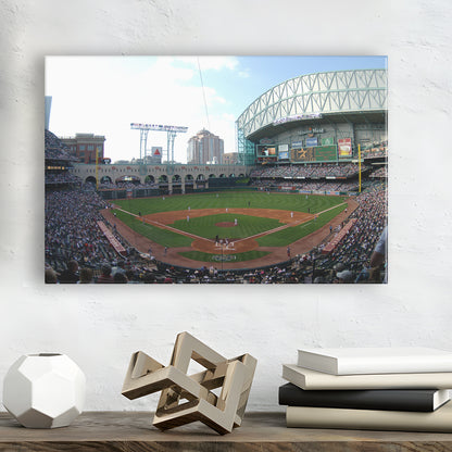 Minute Maid Park in Houston, Stadium Canvas, Sport Art, Gift for him, Man Cave Decor, Art Print, Canvas Print Wall Art