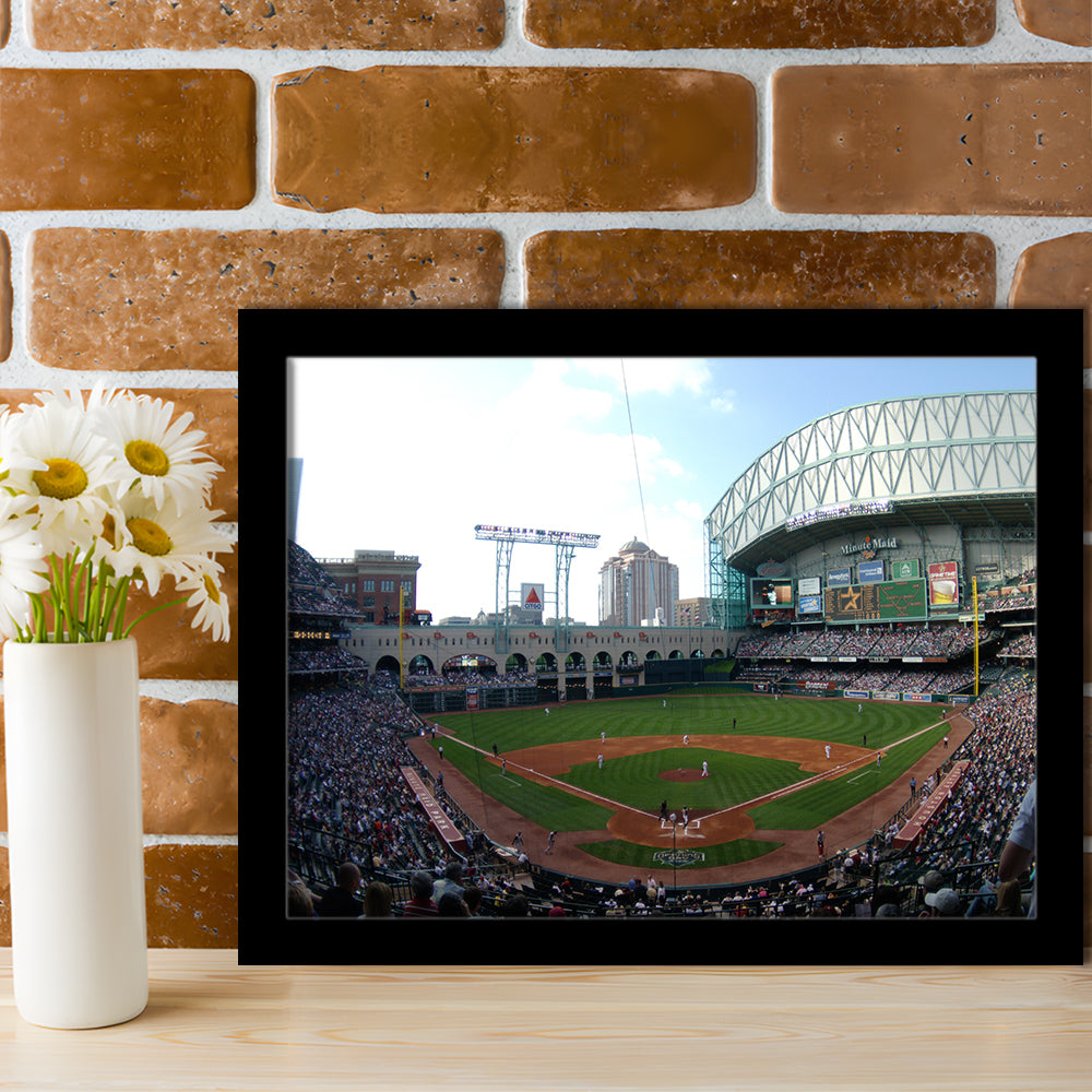 Minute Maid Park in Houston, Stadium Canvas, Sport Art, Gift for him, Framed Art Print Wall Decor, Picture Framed