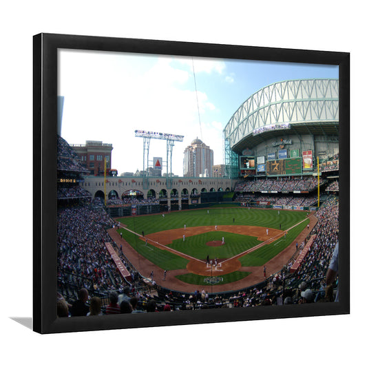 Minute Maid Park in Houston, Stadium Canvas, Sport Art, Gift for him, Framed Art Print Wall Decor, Picture Framed