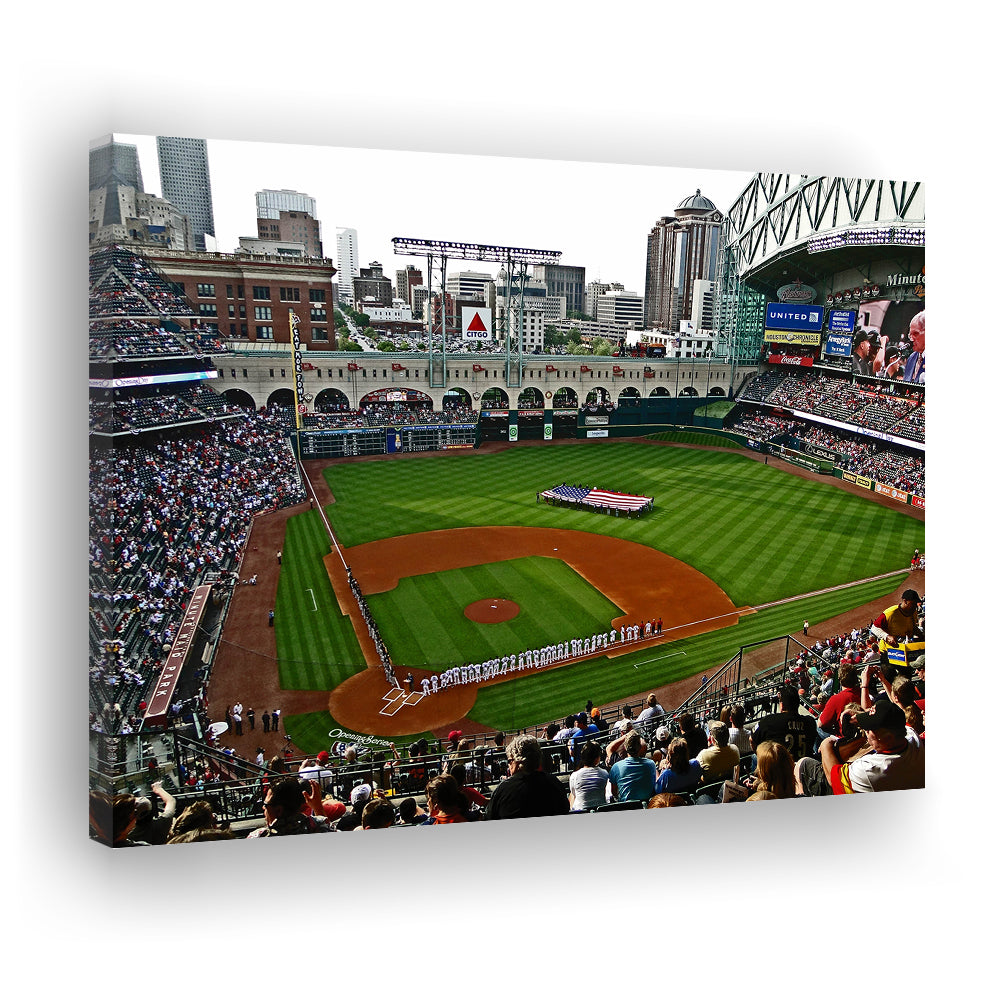 Minute Maid Park in Texas, Stadium Canvas, Sport Art, Gift for him, Man Cave Decor, Art Print, Canvas Print Wall Art