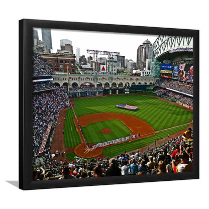 Minute Maid Park in Texas, Stadium Canvas, Sport Art, Gift for him, Framed Art Print Wall Decor, Picture Framed