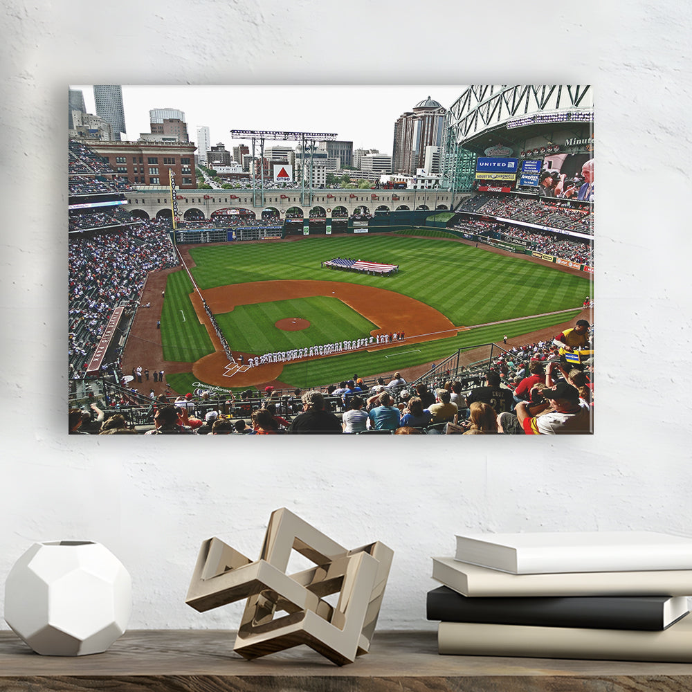 Minute Maid Park in Texas, Stadium Canvas, Sport Art, Gift for him, Man Cave Decor, Art Print, Canvas Print Wall Art