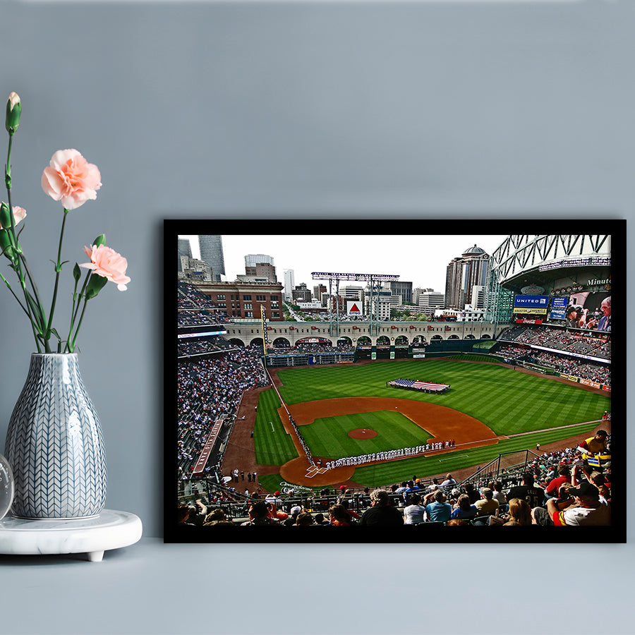 Minute Maid Park in Texas, Stadium Canvas, Sport Art, Gift for him, Framed Art Print Wall Decor, Picture Framed