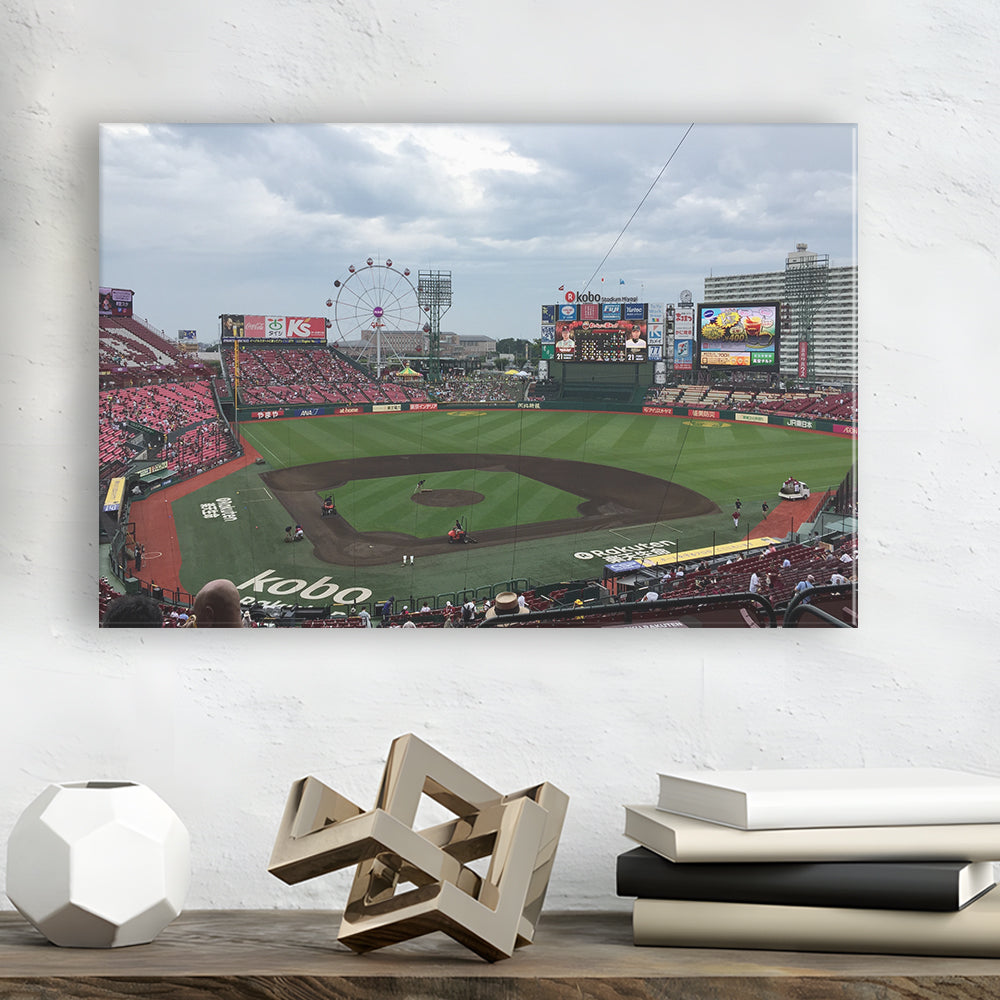 Miyagi Baseball Stadium, Stadium Canvas, Sport Art, Gift for him, Man Cave Decor, Art Print, Canvas Print Wall Art