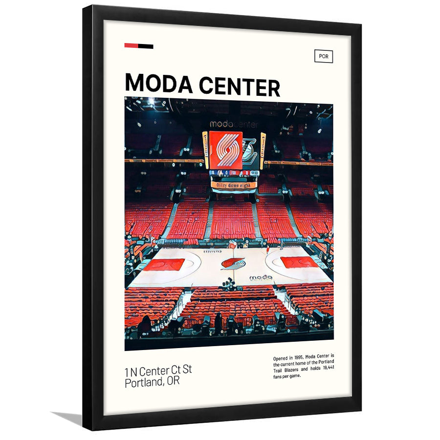 Moda Center Print, Portland Trail Blazers Stadium Art, Gifts for him, Sport Art, Framed Art Print Wall Decor