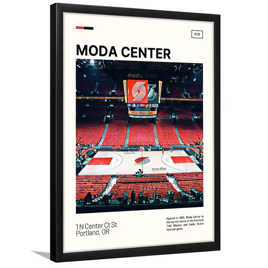 Moda Center Print, Portland Trail Blazers Stadium Art, Gifts for him, Sport Art, Framed Art Print Wall Decor