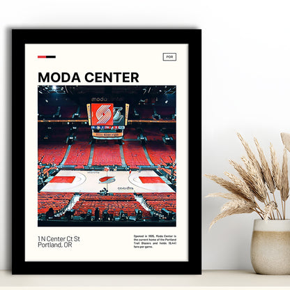 Moda Center Print, Portland Trail Blazers Stadium Art, Gifts for him, Sport Art, Framed Art Print Wall Decor