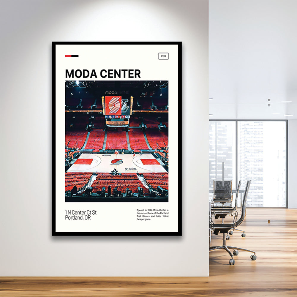 Moda Center Print, Portland Trail Blazers Stadium Art, Gifts for him, Sport Art, Framed Art Print Wall Decor