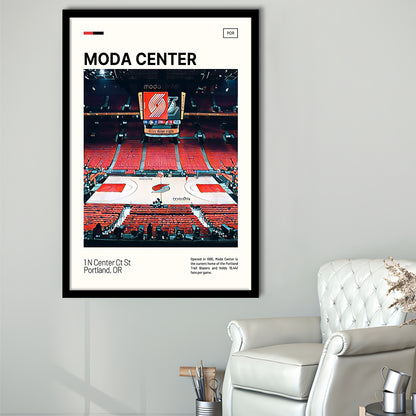 Moda Center Print, Portland Trail Blazers Stadium Art, Gifts for him, Sport Art, Framed Art Print Wall Decor