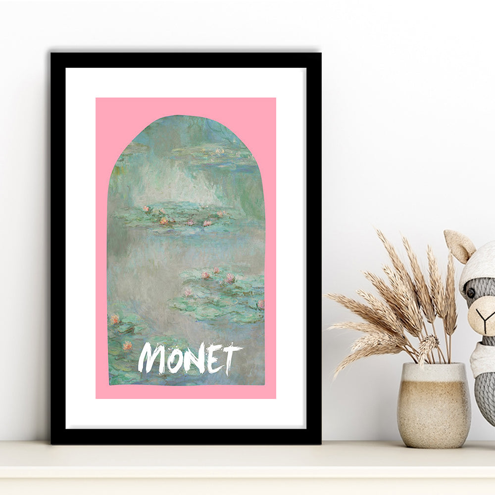 Monet Water Lilies Print, Art Print, Gallery Wall Print, Framed Art Prints White Border Wall Decor