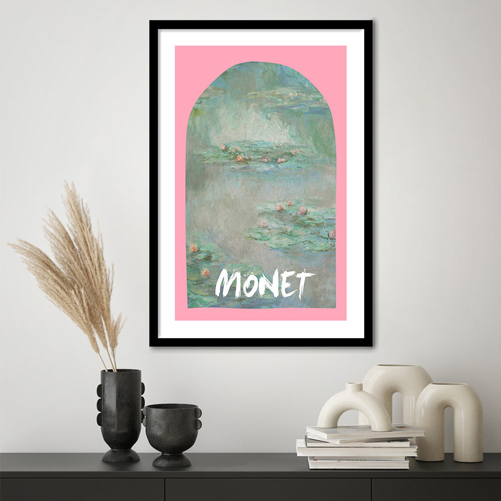 Monet Water Lilies Print, Art Print, Gallery Wall Print, Framed Art Prints White Border Wall Decor