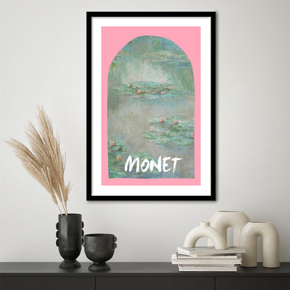 Monet Water Lilies Print, Art Print, Gallery Wall Print, Framed Art Prints White Border Wall Decor