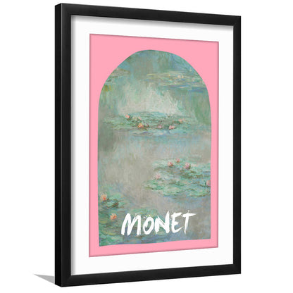 Monet Water Lilies Print, Art Print, Gallery Wall Print, Framed Art Prints White Border Wall Decor