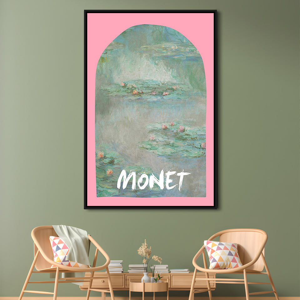 Monet Water Lilies Print, Art Print,, Gallery Wall Print, Framed Canvas Prints Wall Art