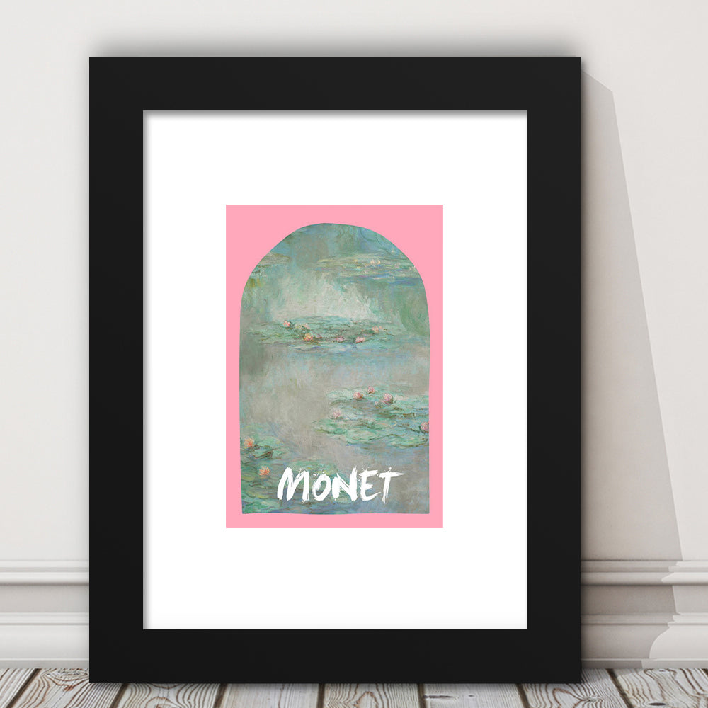 Monet Water Lilies Print, Art Print, Gallery Wall Print, Framed Art Prints White Border Wall Decor