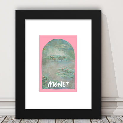 Monet Water Lilies Print, Art Print, Gallery Wall Print, Framed Art Prints White Border Wall Decor