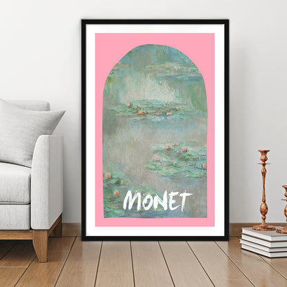 Monet Water Lilies Print, Art Print, Gallery Wall Print, Framed Art Prints White Border Wall Decor