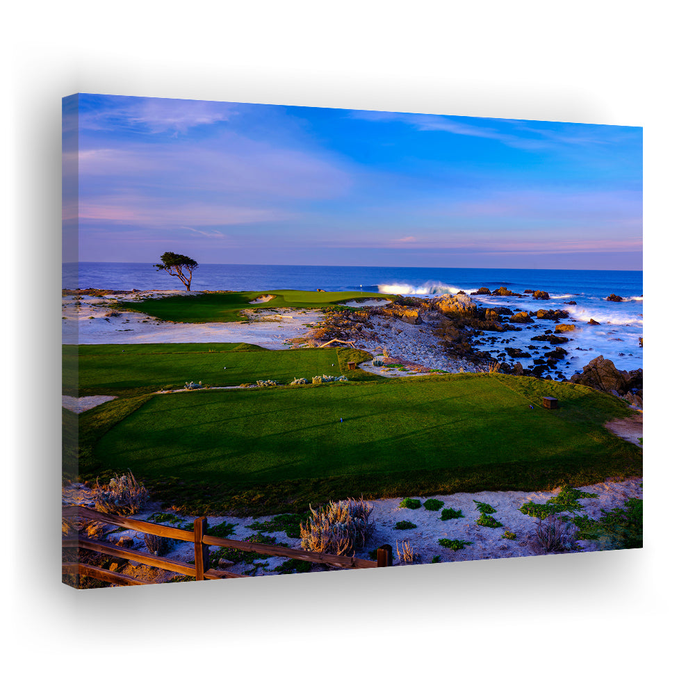 Monterrey Peninsula Country Club, Dunes Course Hole 14, Golf Art Print,Gifts Golf Lover