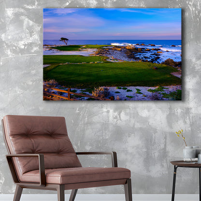 Monterrey Peninsula Country Club, Dunes Course Hole 14, Golf Art Print,Gifts Golf Lover