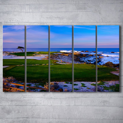 Monterrey Peninsula Country Club, Dunes Course Hole 14, Golf Art Print, Extra Large Canvas Print Wall Art