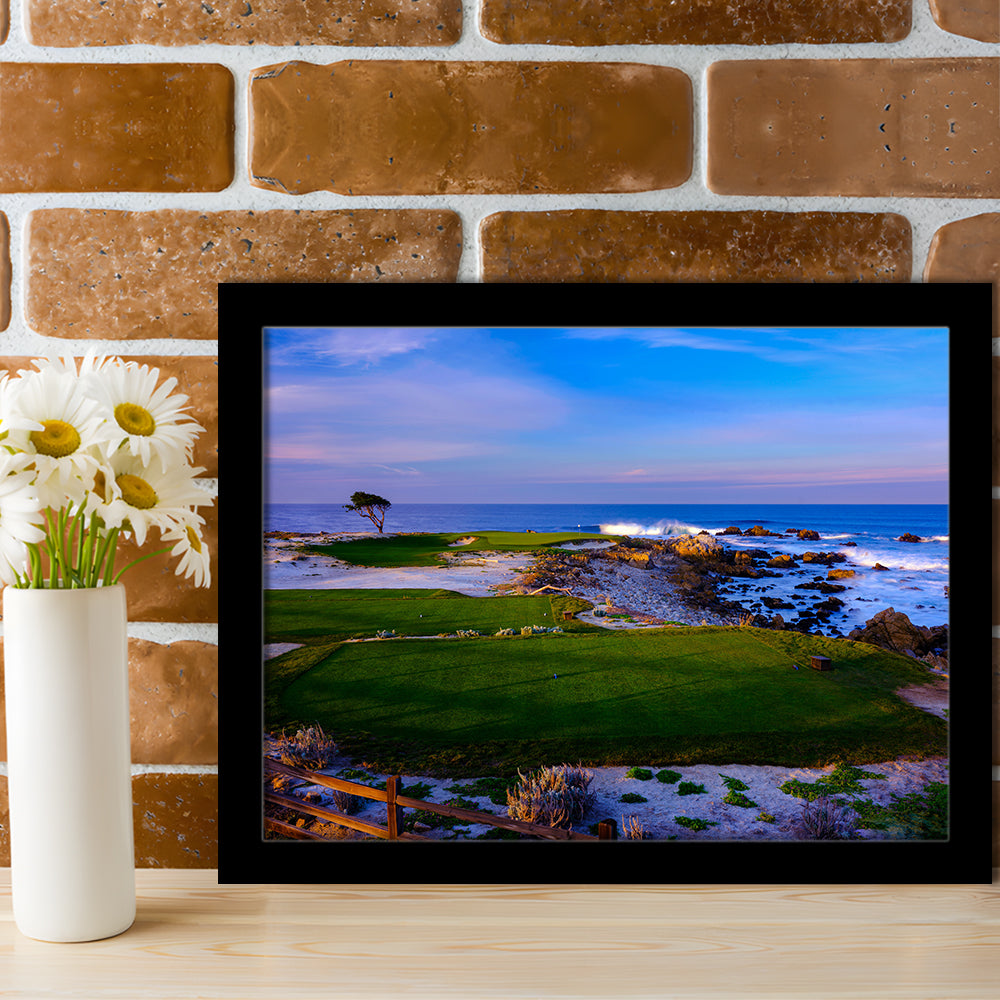 Monterrey Peninsula Country Club, Dunes Course Hole 14, Framed Art Print Wall Decor, Picture Framed