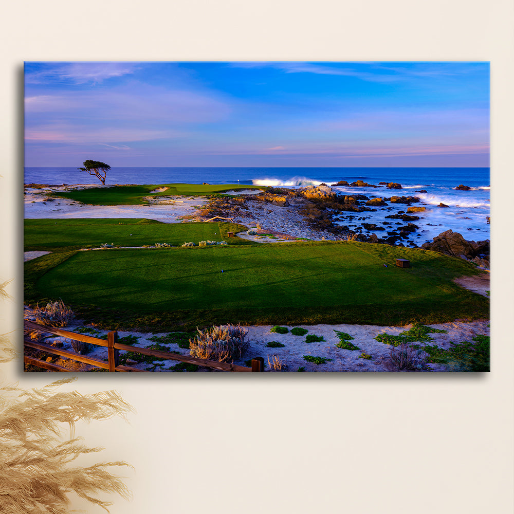 Monterrey Peninsula Country Club, Dunes Course Hole 14, Golf Art Print,Gifts Golf Lover