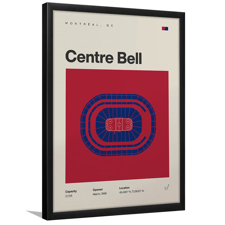 Montreal Canadiens Stadium Print, Bell Centre Stadium Print, Gifts for him, Sport Art, Framed Art Print Wall Decor