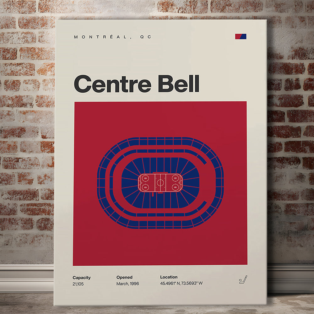 Montreal Canadiens Stadium Print, Bell Centre Stadium Print, Fan Gifts, Sport Art, Canvas Print Wall Art
