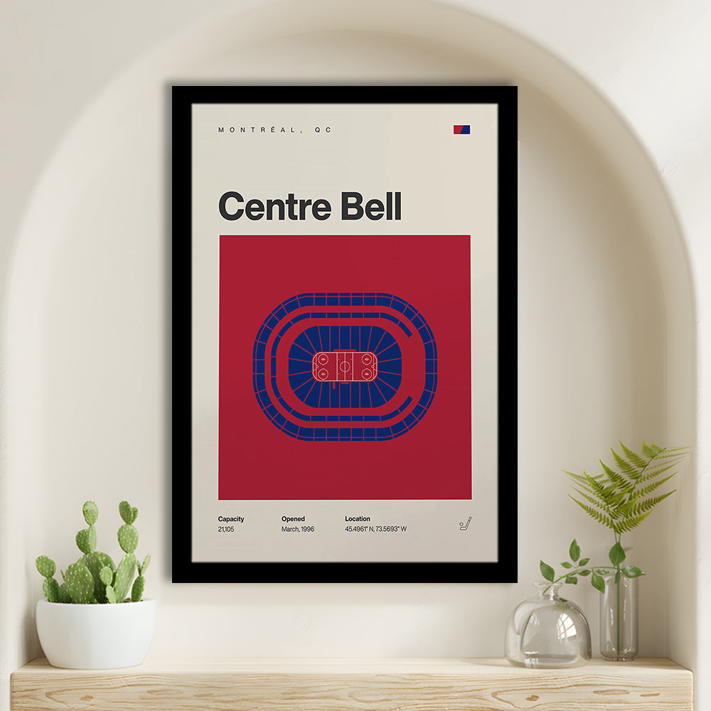 Montreal Canadiens Stadium Print, Bell Centre Stadium Print, Gifts for him, Sport Art, Framed Art Print Wall Decor