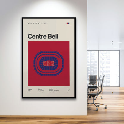 Montreal Canadiens Stadium Print, Bell Centre Stadium Print, Gifts for him, Sport Art, Framed Art Print Wall Decor