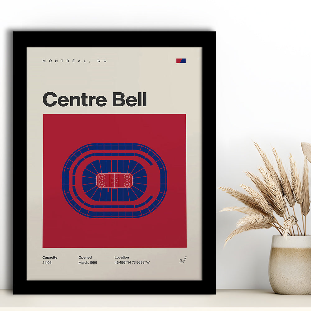Montreal Canadiens Stadium Print, Bell Centre Stadium Print, Gifts for him, Sport Art, Framed Art Print Wall Decor