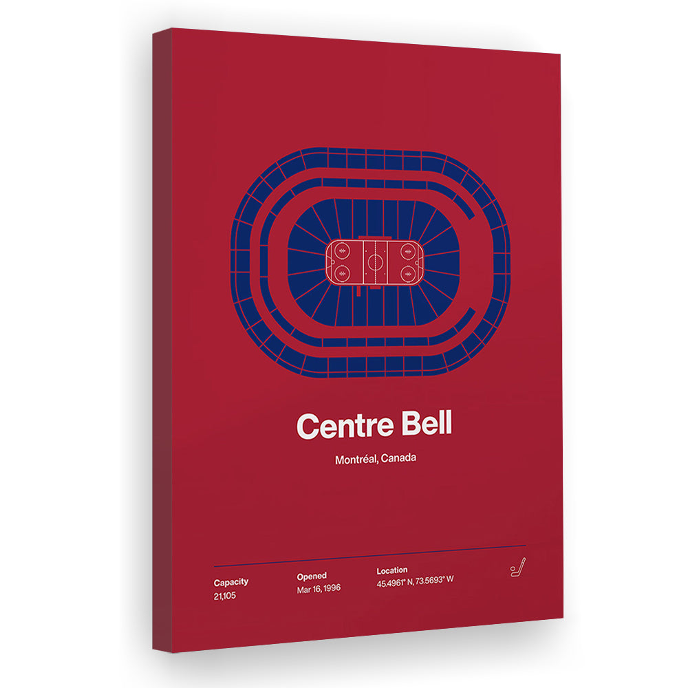 Montreal Canadiens Stadium Print, Centre Bell Arena Stadium Wall Art, Fan Gifts, Sport Art, Canvas Print Wall Art