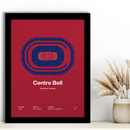 Montreal Canadiens Stadium Print, Centre Bell Arena Stadium Wall Art, Gifts for him, Sport Art, Framed Art Print Wall Decor
