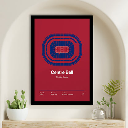 Montreal Canadiens Stadium Print, Centre Bell Arena Stadium Wall Art, Gifts for him, Sport Art, Framed Art Print Wall Decor