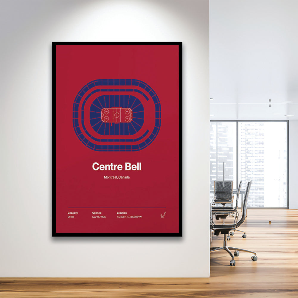 Montreal Canadiens Stadium Print, Centre Bell Arena Stadium Wall Art, Gifts for him, Sport Art, Framed Art Print Wall Decor