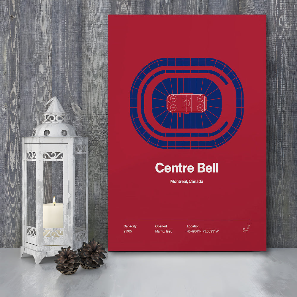 Montreal Canadiens Stadium Print, Centre Bell Arena Stadium Wall Art, Fan Gifts, Sport Art, Canvas Print Wall Art