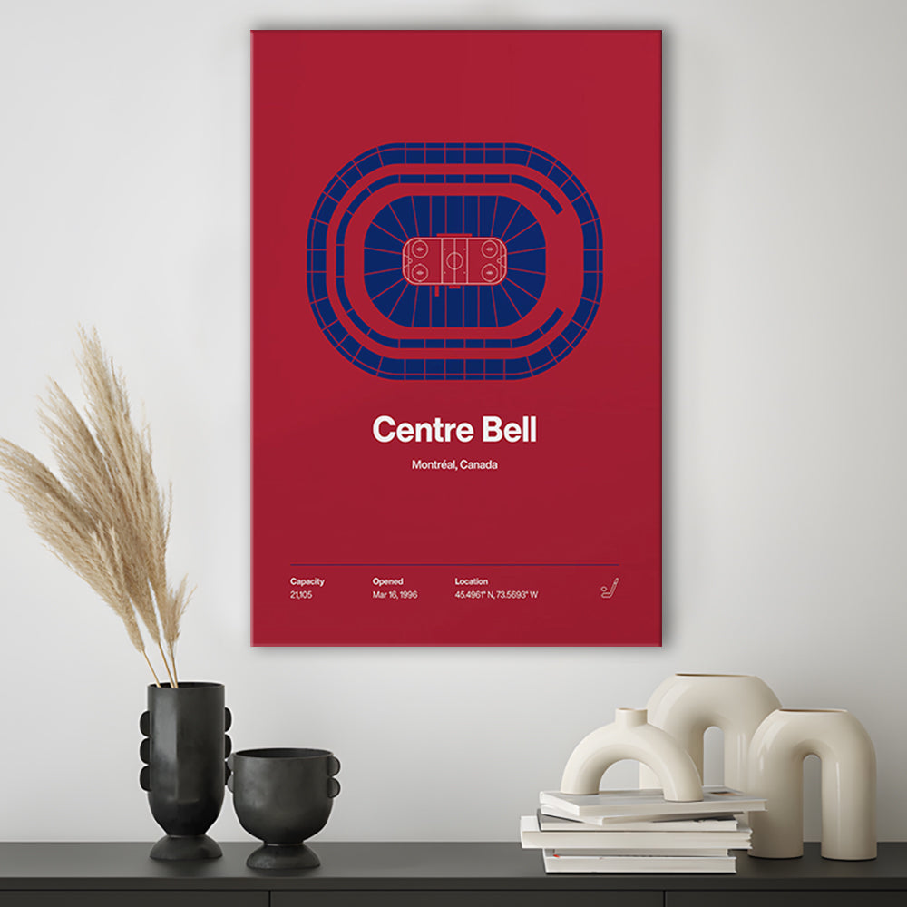 Montreal Canadiens Stadium Print, Centre Bell Arena Stadium Wall Art, Fan Gifts, Sport Art, Canvas Print Wall Art