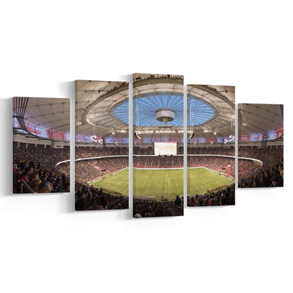 Montreal Impact Olympic Stadium, Stadium Canvas, Sport Art, Gift for him, 5 Panel, Large Canvas, Canvas Print Wall Art
