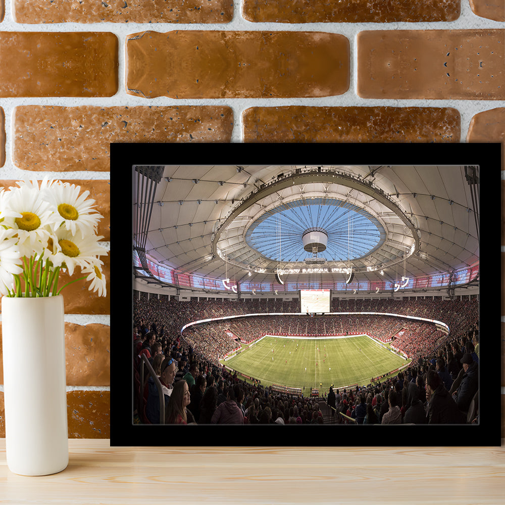 Montreal Impact Olympic Stadium, Stadium Canvas, Sport Art, Gift for him, Framed Art Print Wall Decor, Picture Framed