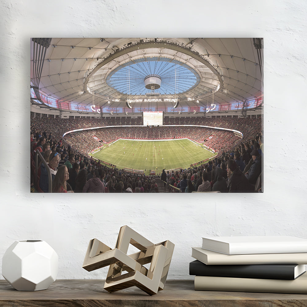 Montreal Impact Olympic Stadium, Stadium Canvas, Sport Art, Gift for him, Man Cave Decor, Art Print, Canvas Print Wall Art