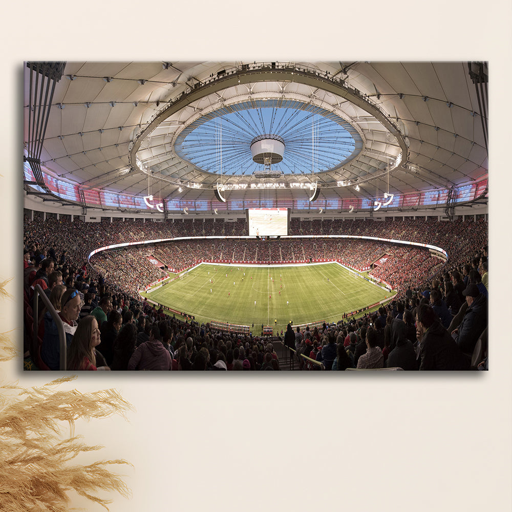 Montreal Impact Olympic Stadium, Stadium Canvas, Sport Art, Gift for him, Man Cave Decor, Art Print, Canvas Print Wall Art