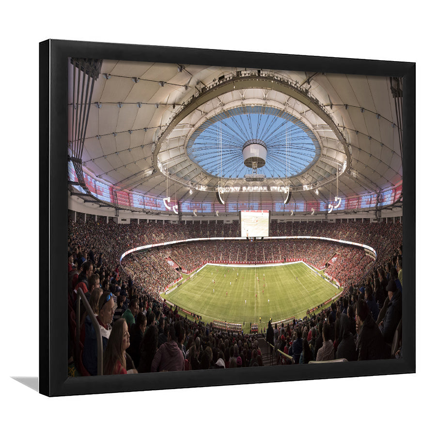 Montreal Impact Olympic Stadium, Stadium Canvas, Sport Art, Gift for him, Framed Art Print Wall Decor, Picture Framed