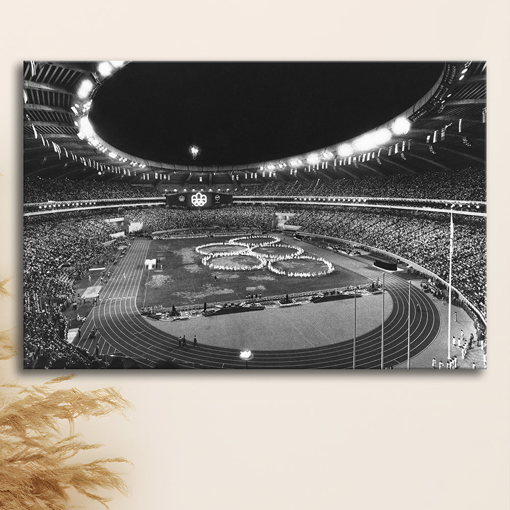 Montreal Olympic Stadium, Stadium Canvas, Sport Art, Gift for him, Man Cave Decor, Art Print, Canvas Print Wall Art