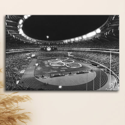 Montreal Olympic Stadium, Stadium Canvas, Sport Art, Gift for him, Man Cave Decor, Art Print, Canvas Print Wall Art