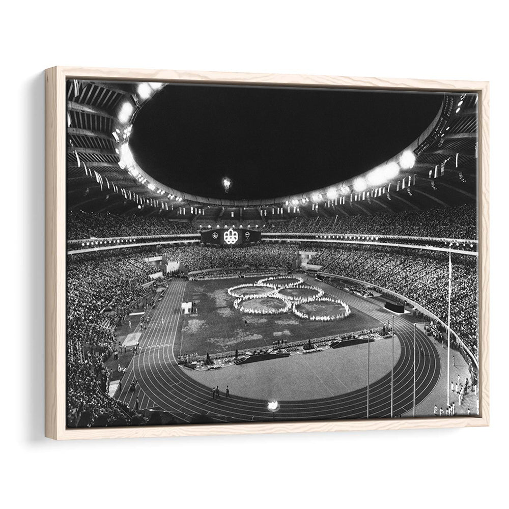 Montreal Olympic Stadium, Stadium Canvas, Sport Art, Framed Canvas Print Wall Art, Floating Frame